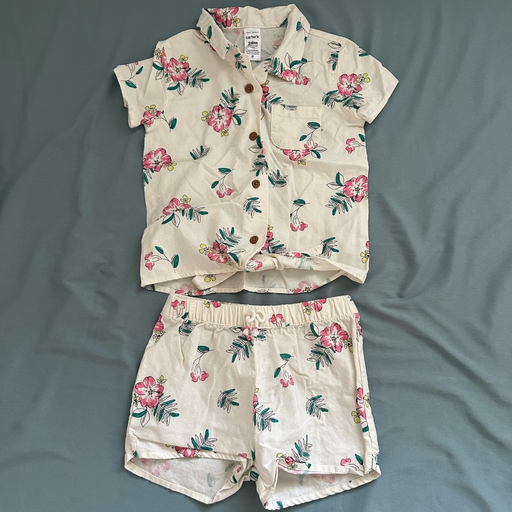 Cater’s - Toddler Floral Short Set